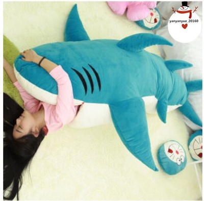 giant stuffed shark sleeping bag
